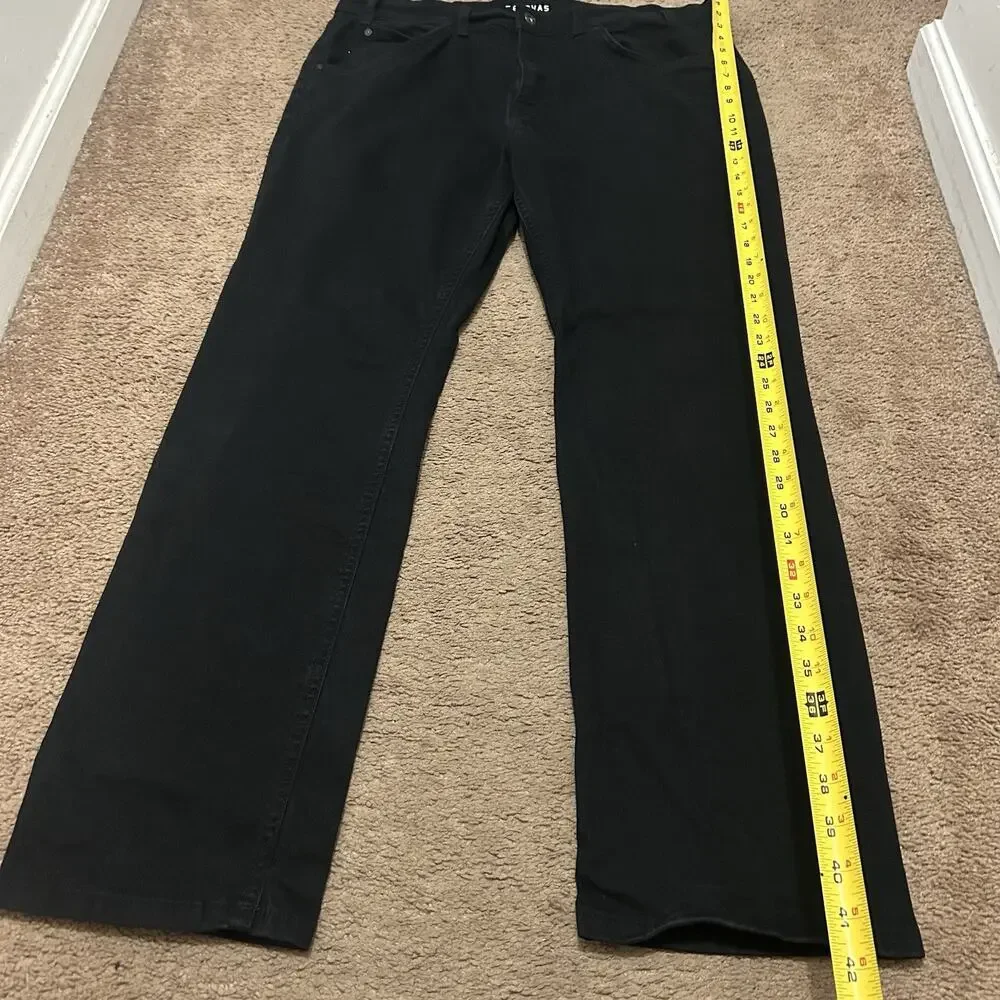 Tecovas Mens Everyday Standard Jeans Size 36x32 Straight Leg Black Stretch Denim